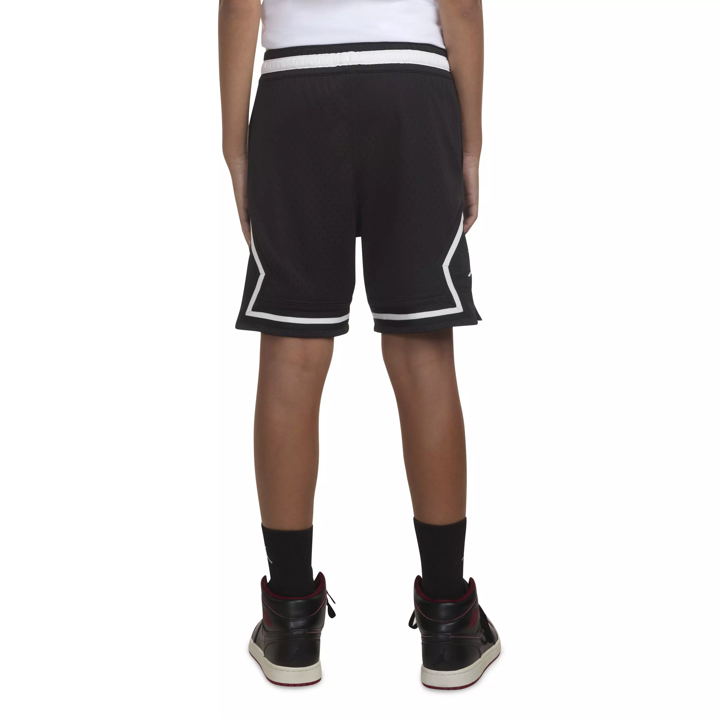 Jordan Big Boys' Diamond Shorts - Black - BLACK