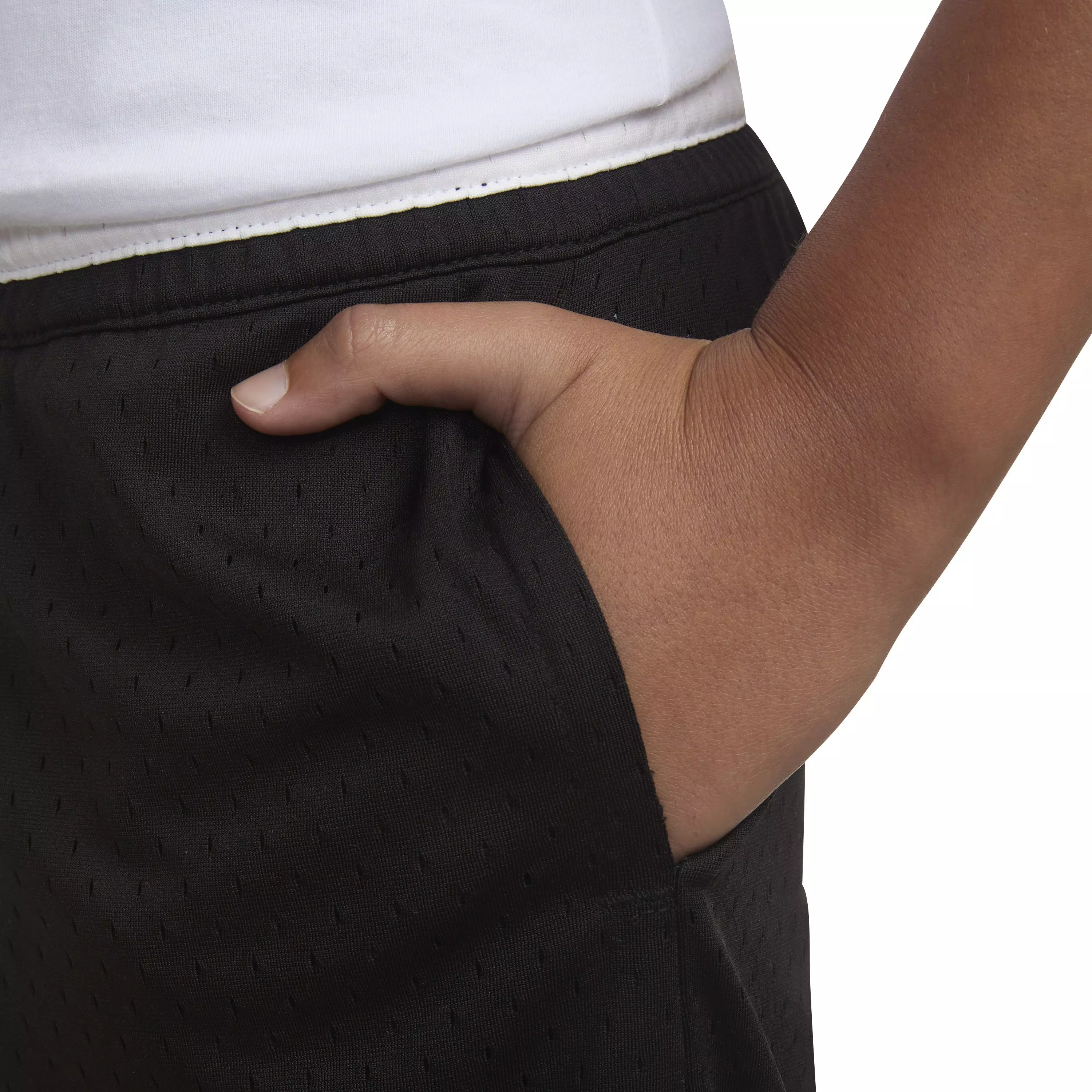 Jordan Big Boys' Diamond Shorts - Black - BLACK