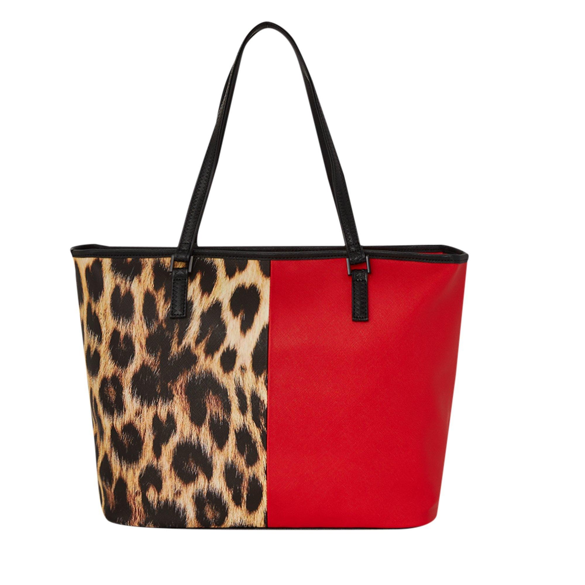 Sprayground Split Cheetah Tote Bag