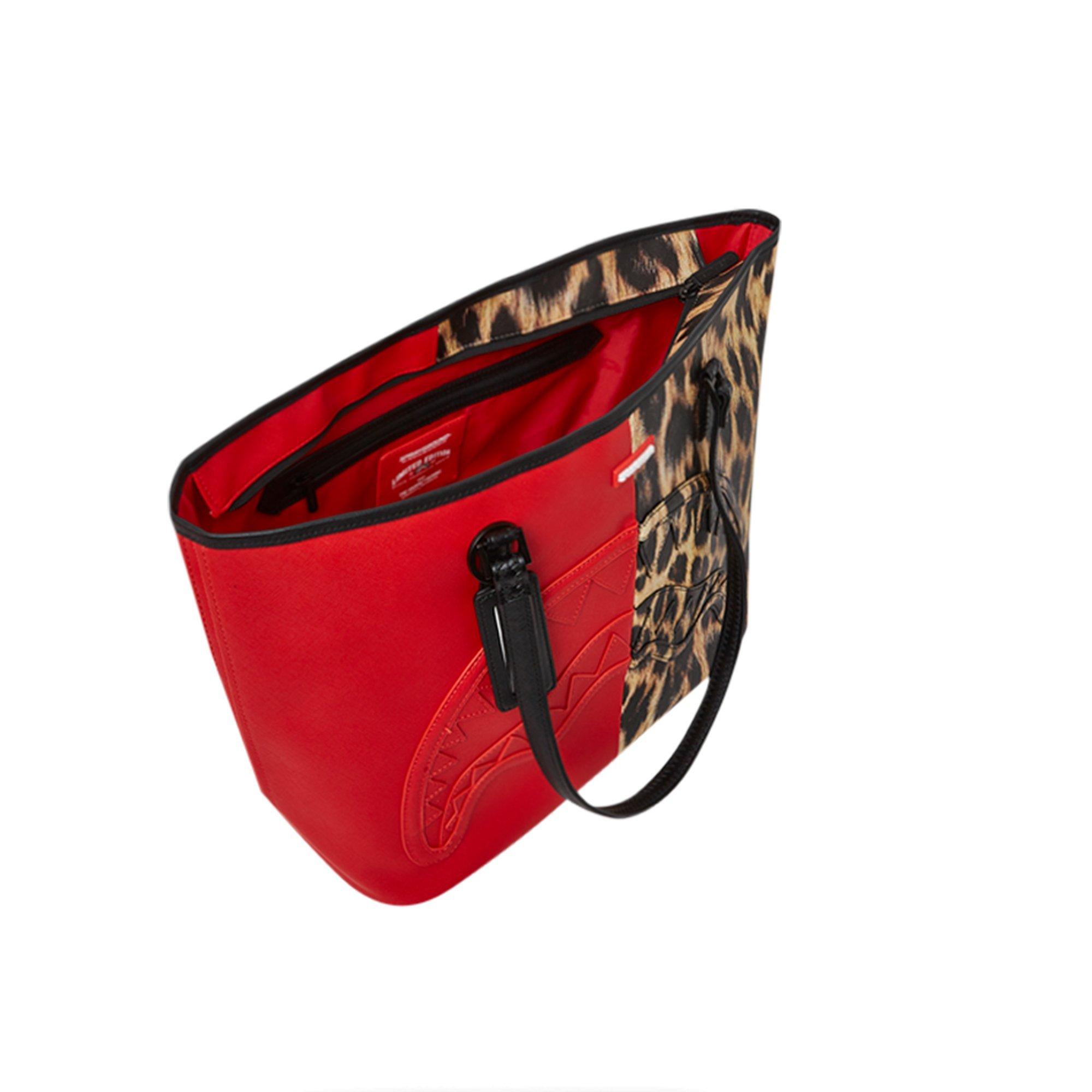 Sprayground Split Cheetah Tote Bag