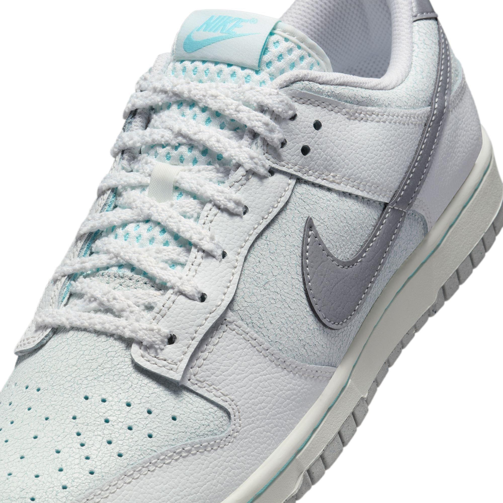 Nike Dunk Low Retro Men's "Summit White/Metallic Silver/Glacier Ice" Shoe