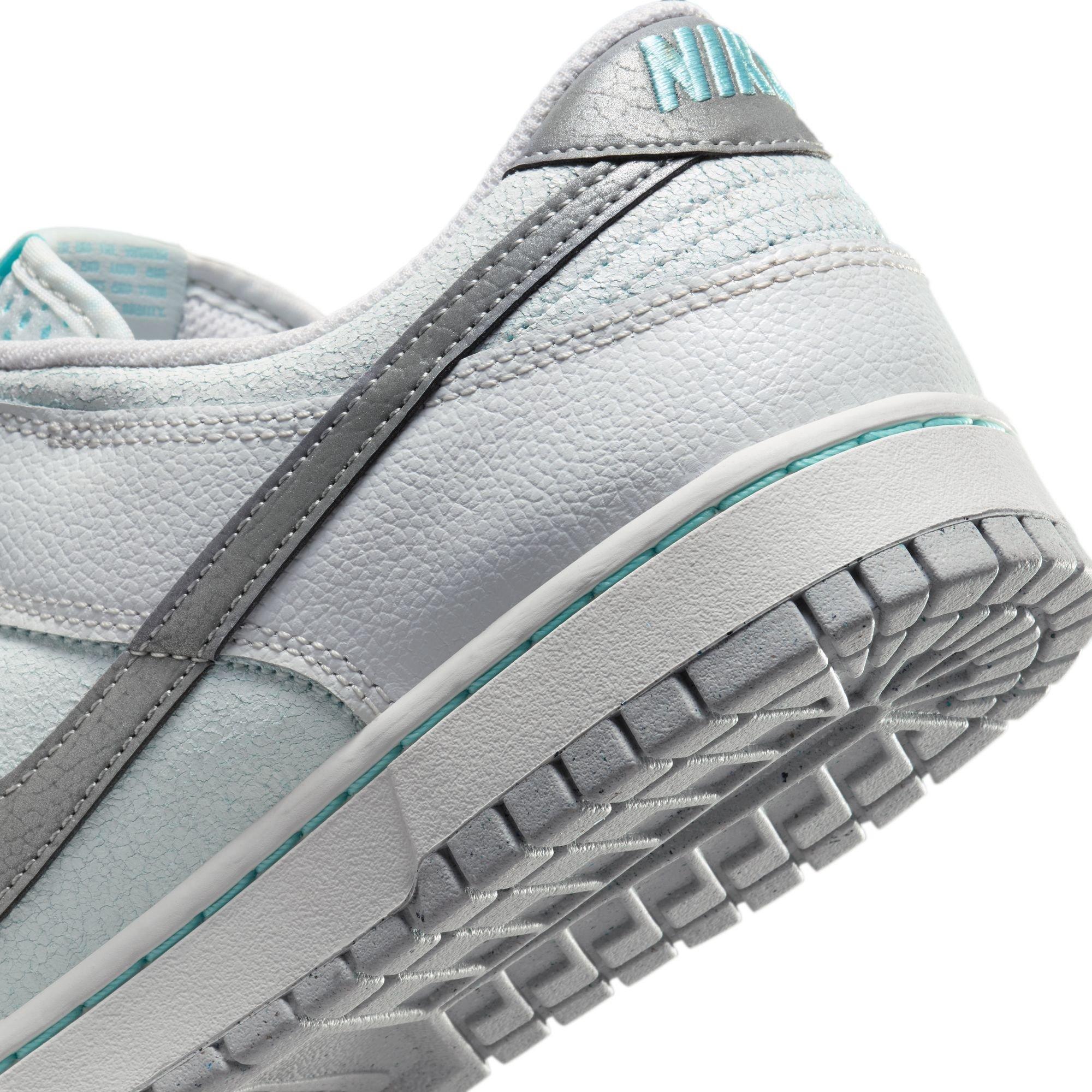 Nike Dunk Low Retro Men's "Summit White/Metallic Silver/Glacier Ice" Shoe