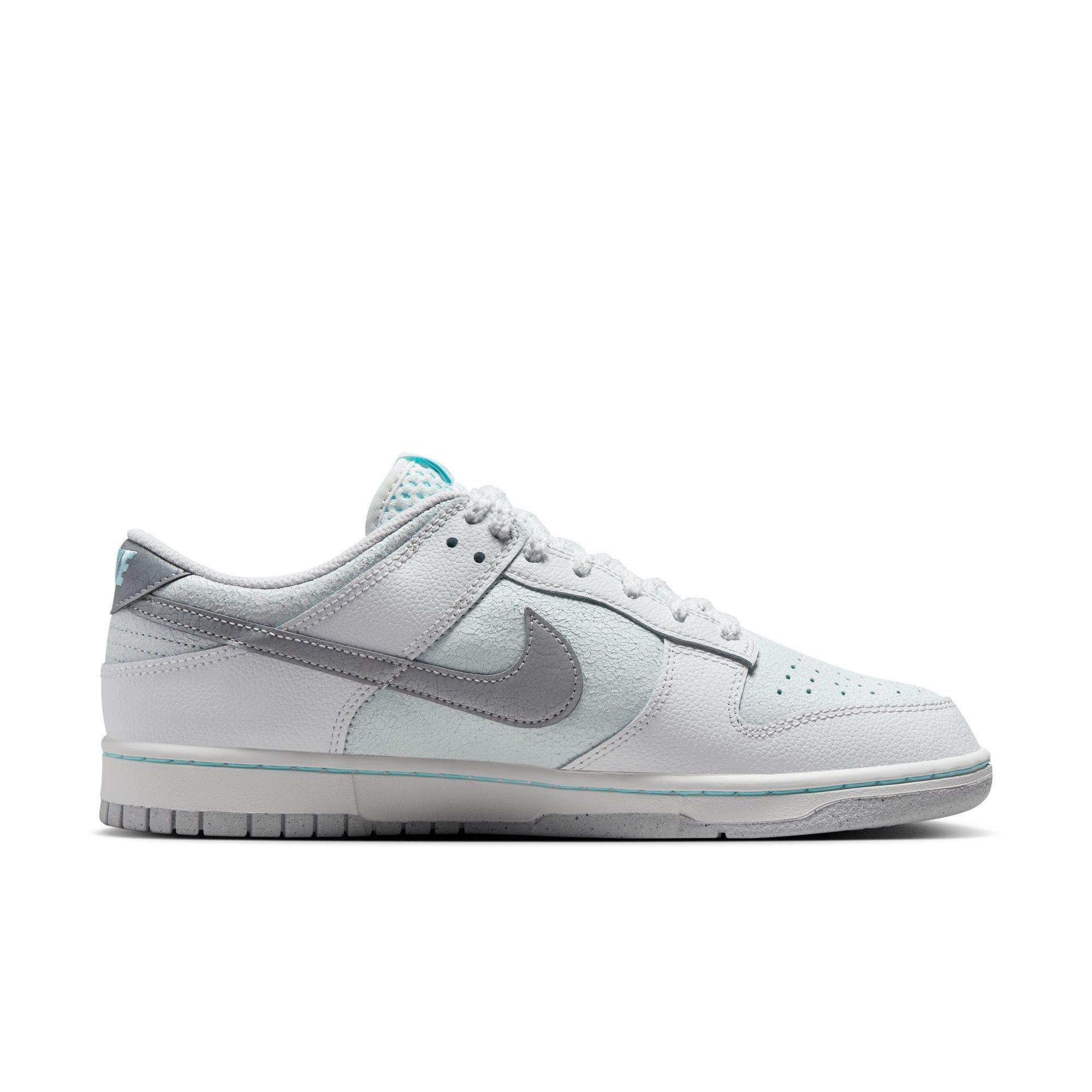 Nike Dunk Low Retro Men's "Summit White/Metallic Silver/Glacier Ice" Shoe