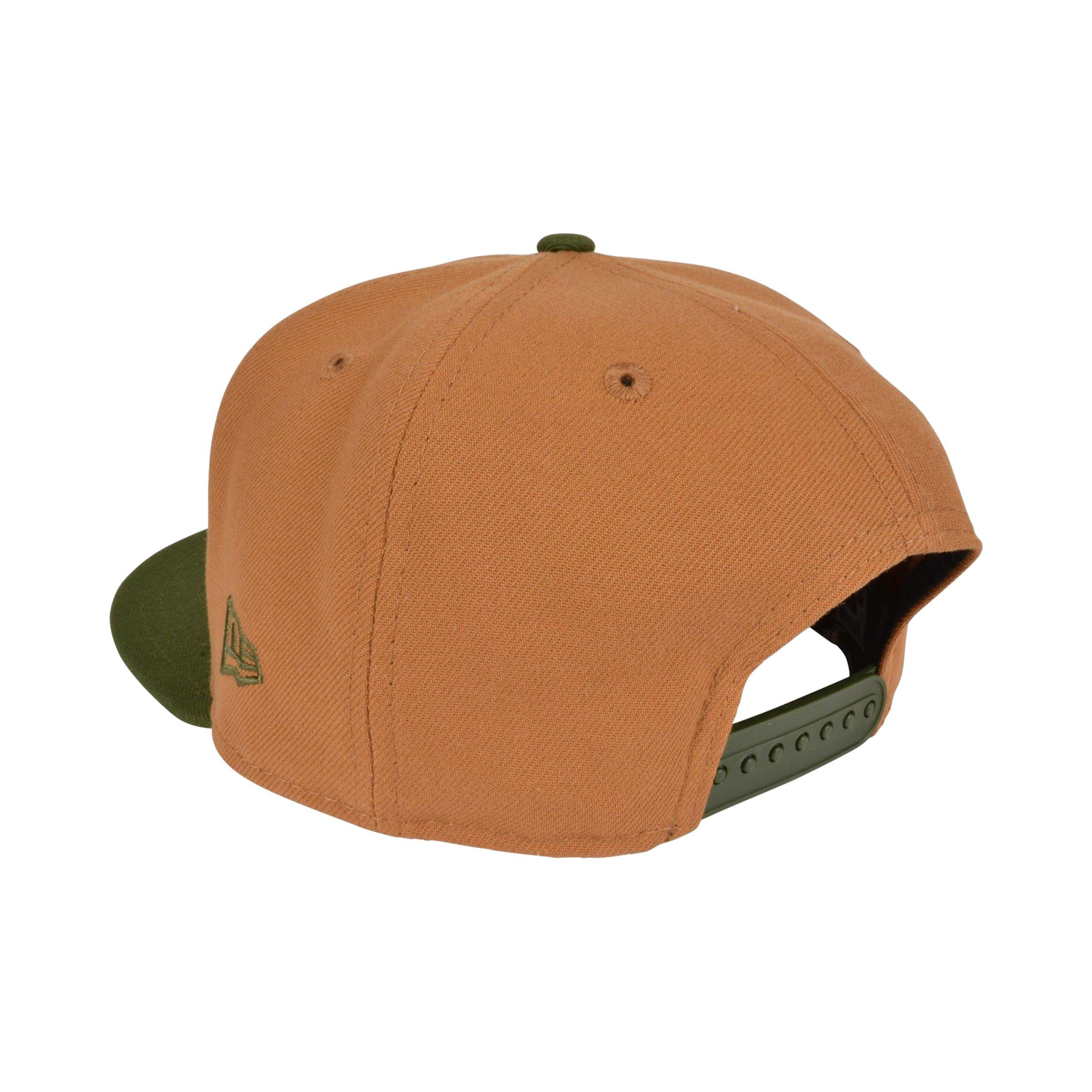 New Era Los Angeles Dodgers Snapback Hat - Bronze/Green - BROWN Thumbnail View 4