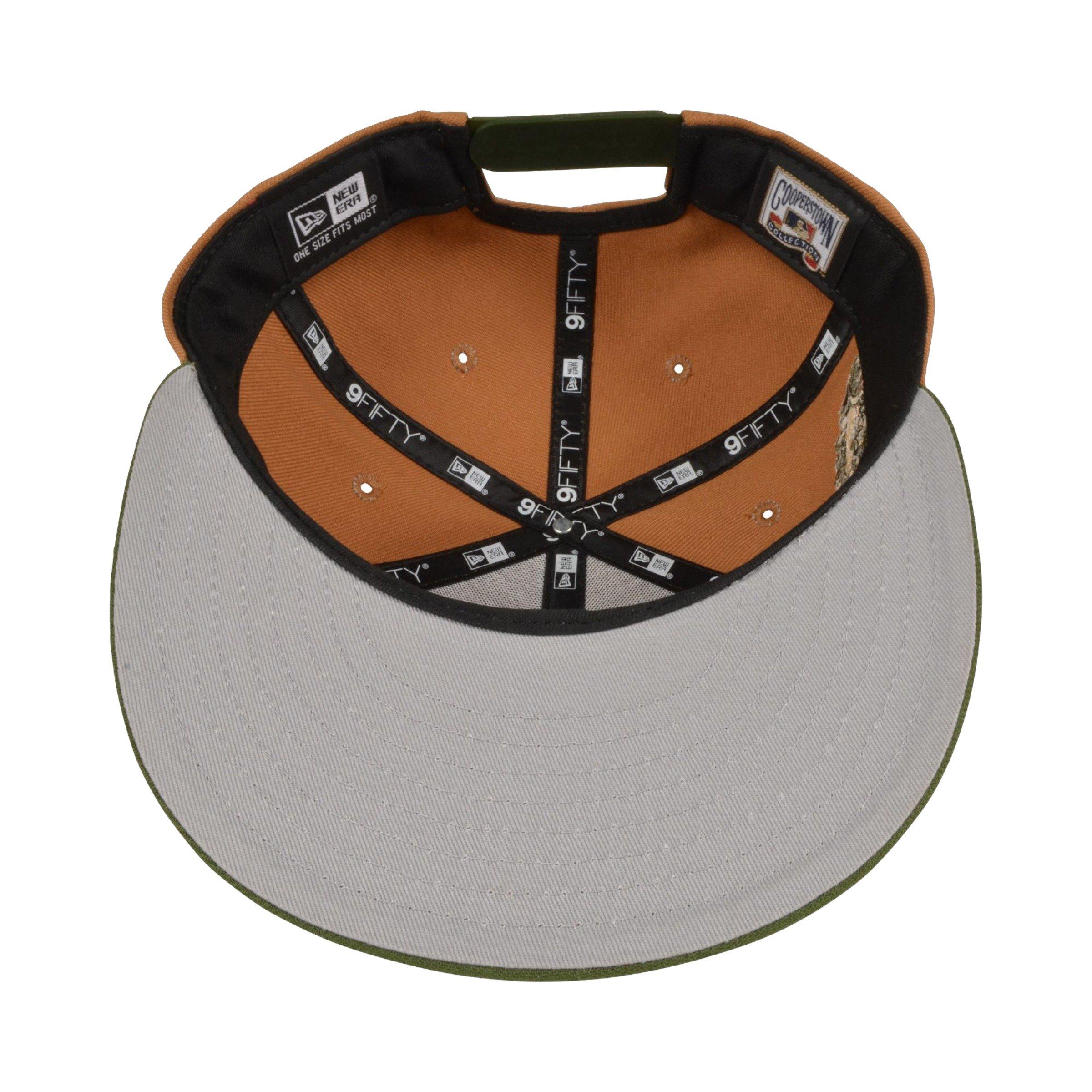 New Era Los Angeles Dodgers Snapback Hat - Bronze/Green - BROWN Thumbnail View 5