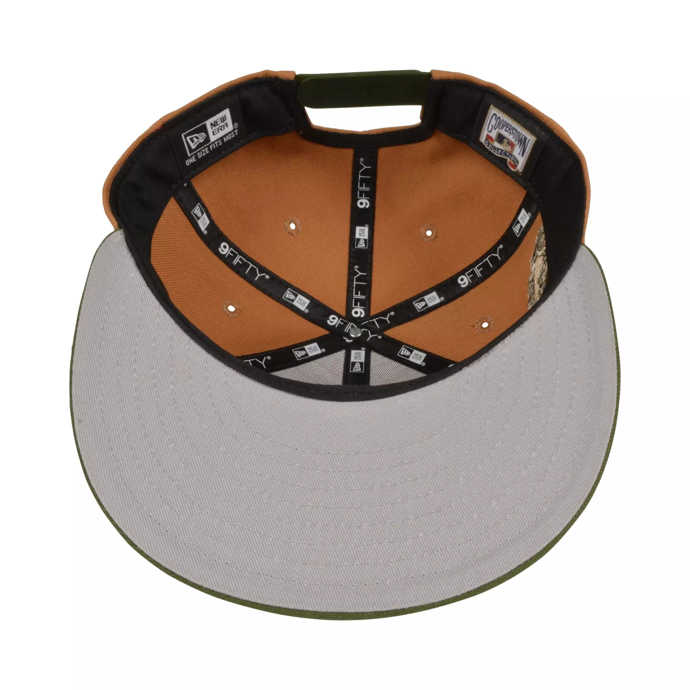 New Era Los Angeles Dodgers Snapback Hat - Bronze/Green - BROWN