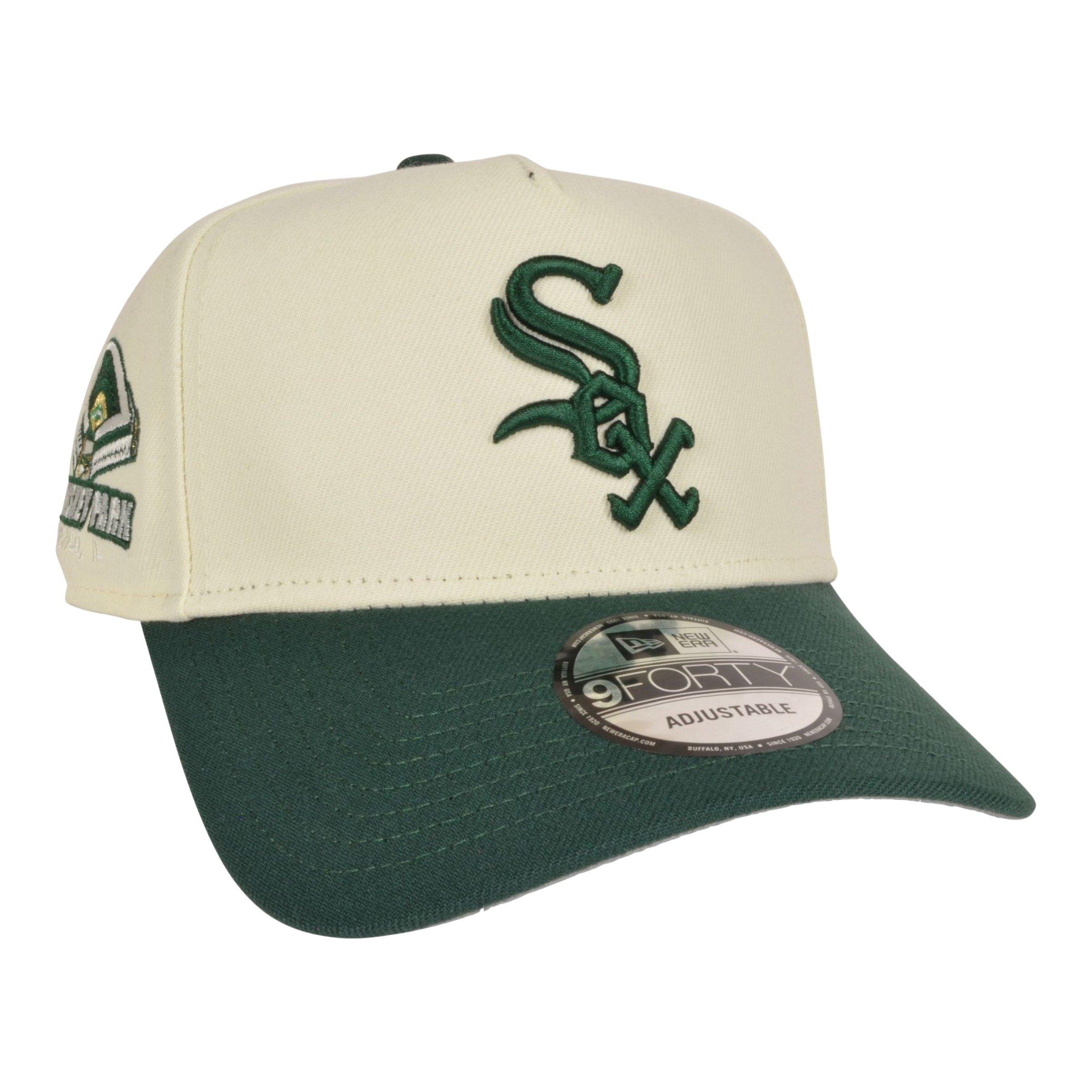 New Era Chicago White Sox 9FORTY Comiskey Park Snapback-Chrome/Green