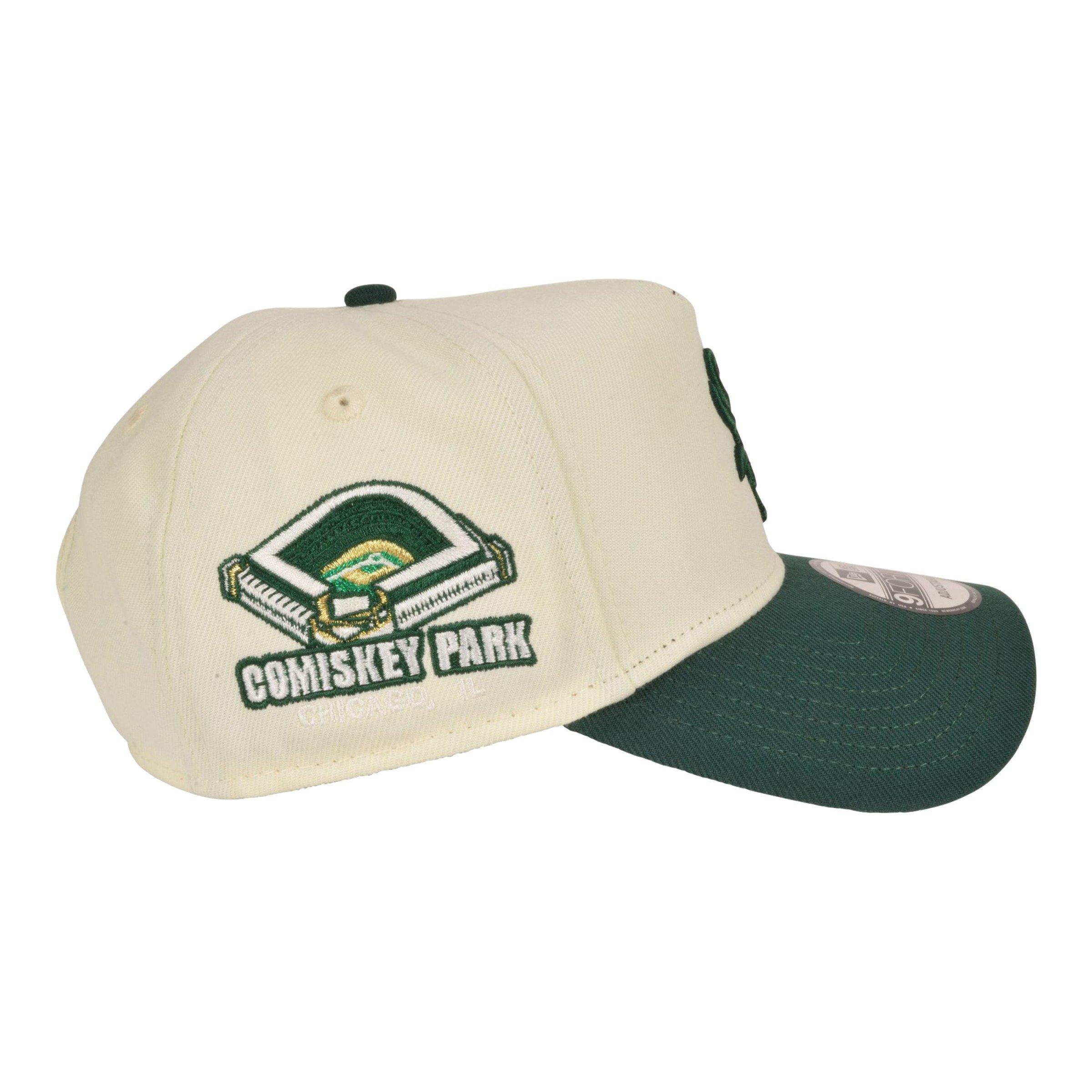 New Era Chicago White Sox 9FORTY Comiskey Park Snapback Hat - Chrome/Green - CREAM Thumbnail View 3