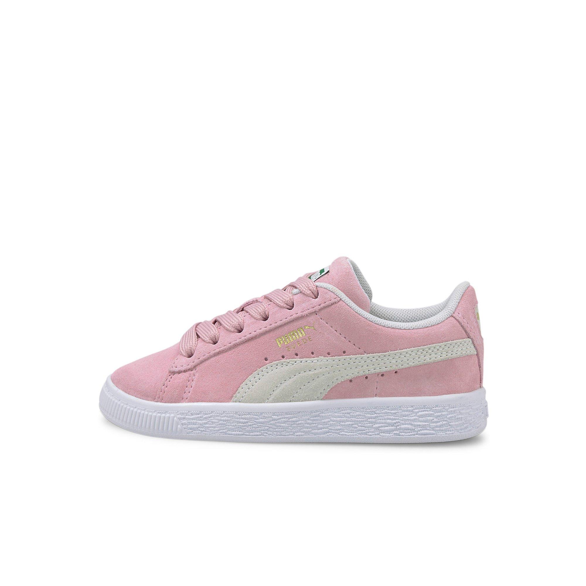 PUMA Suede Classic Preschool Girls' "Pink/White" Shoe
