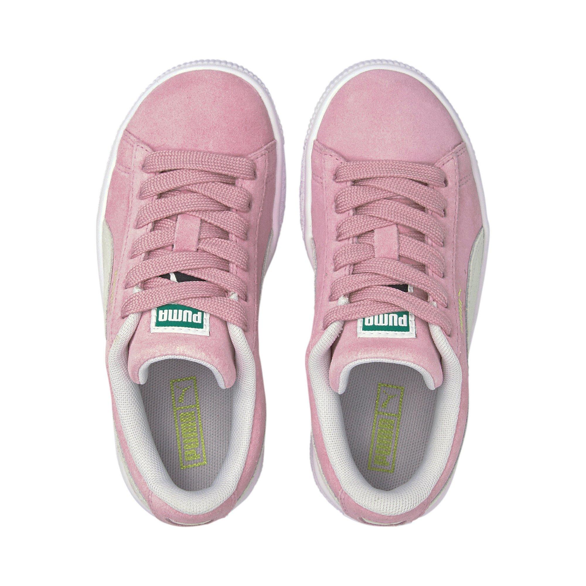 PUMA Suede Classic Preschool Girls' "Pink/White" Shoe