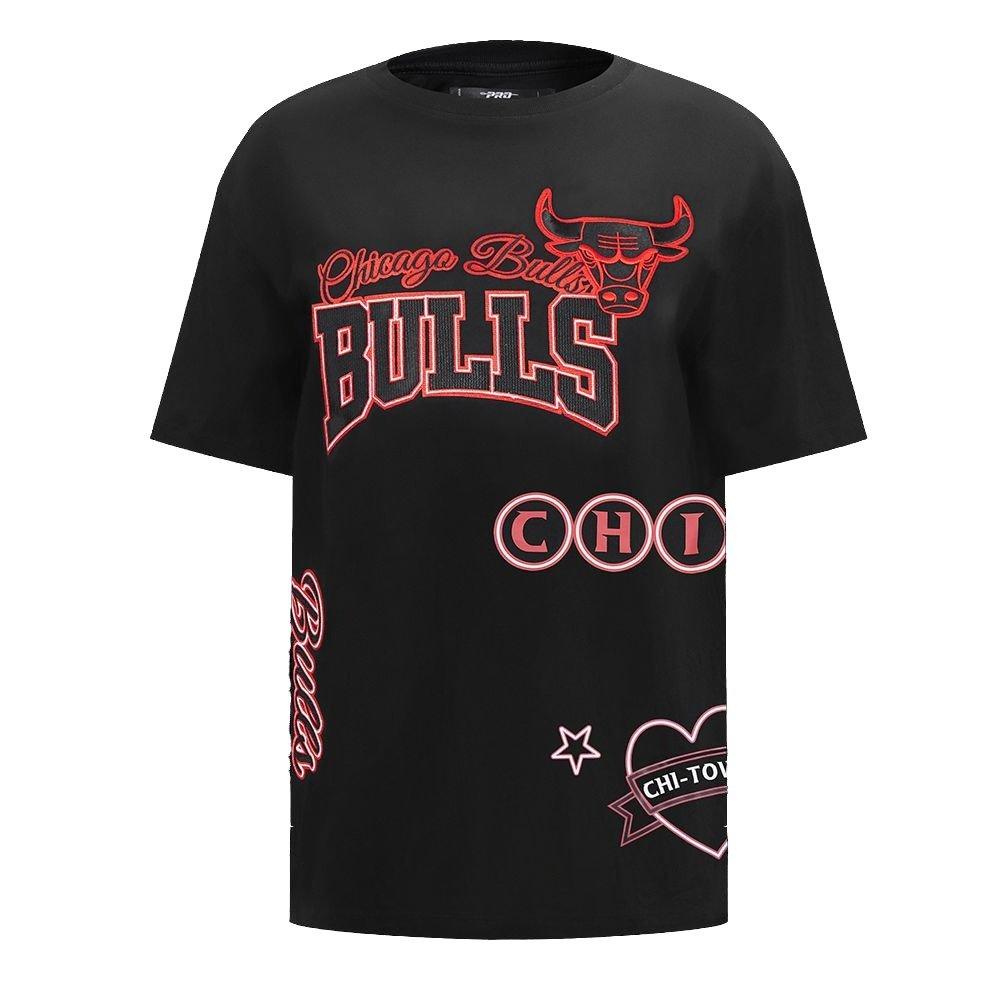 Pro Standard Women's Neon Lights BF Tee - Black - BLACK/MULTI Thumbnail View 1