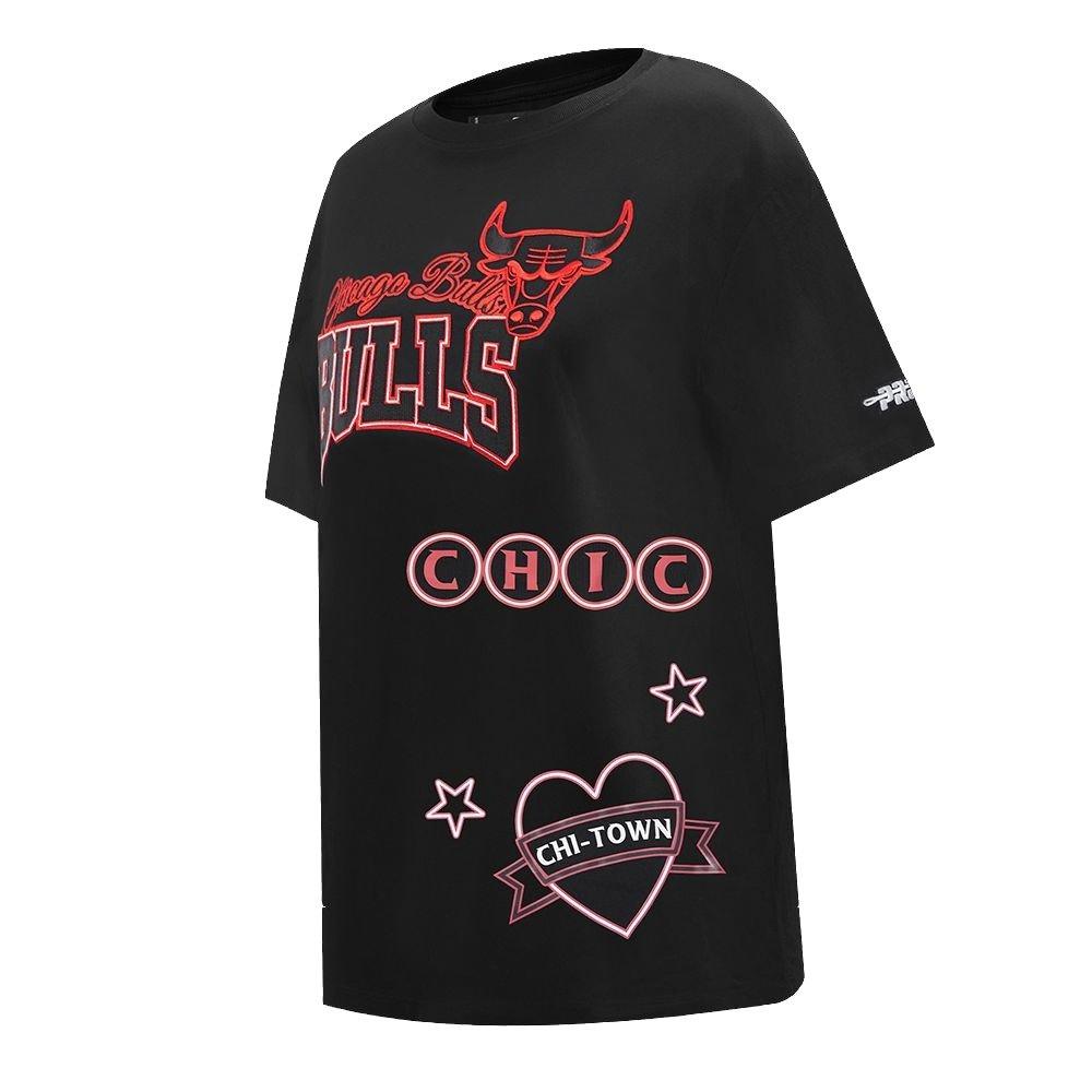 Pro Standard Women's Neon Lights BF Tee - Black - BLACK/MULTI Thumbnail View 3