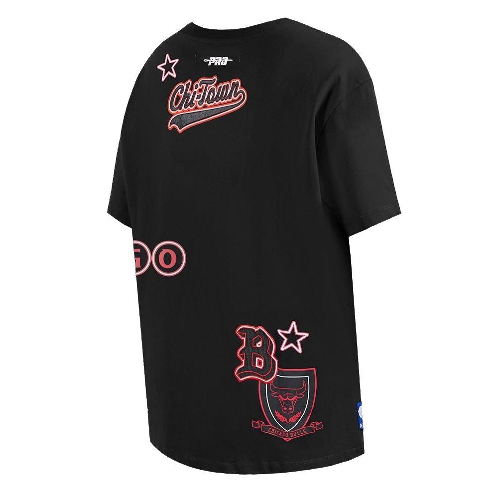Pro Standard Women's Neon Lights BF Tee - Black - BLACK/MULTI Thumbnail View 4