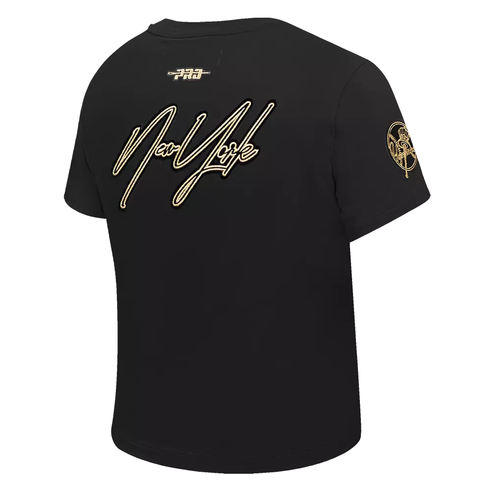 Pro Standard Women's New York Yankees Loyal/Royal Tee-Black - BLACK/GOLD