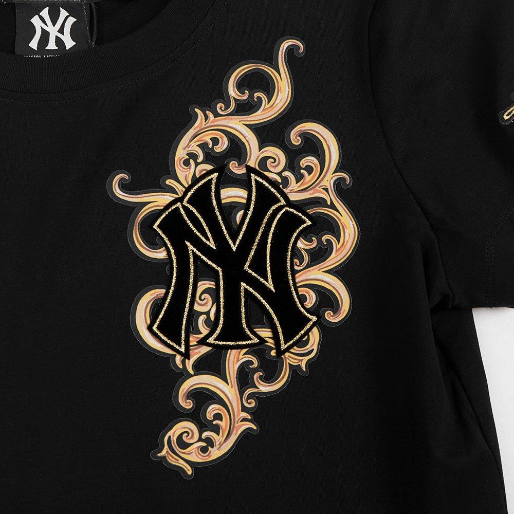 Pro Standard Women's New York Yankees Loyal/Royal Tee-Black - BLACK/GOLD Thumbnail View 3