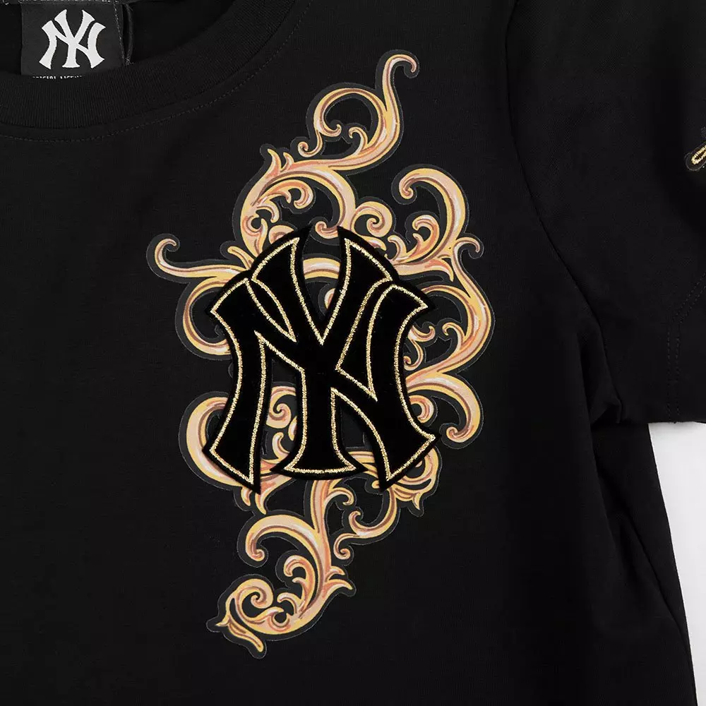 Pro Standard Women's New York Yankees Loyal/Royal Tee-Black - BLACK/GOLD