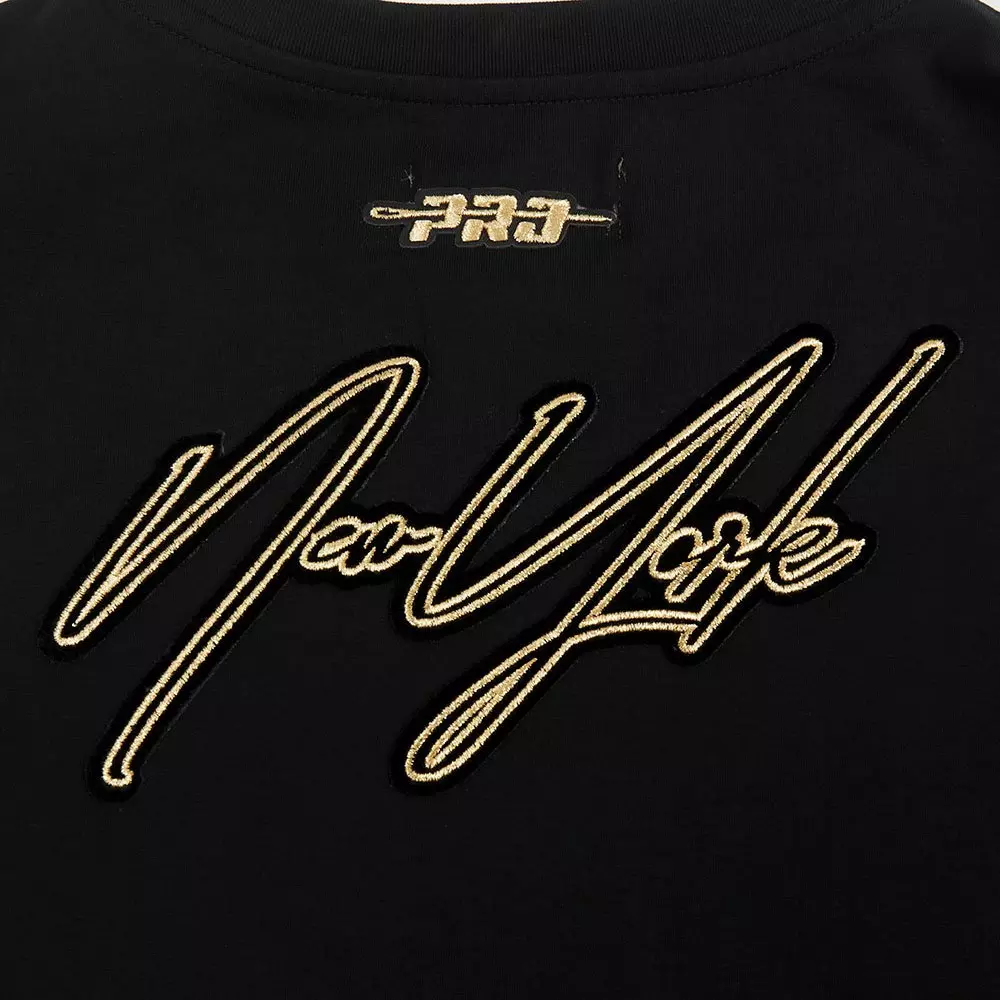 Pro Standard Women's New York Yankees Loyal/Royal Tee-Black - BLACK/GOLD