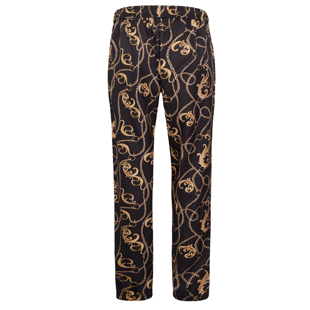 Pro Standard Women's New York Yankees Loyal/Royal Woven Pants-Black - BLACK/GOLD Thumbnail View 4
