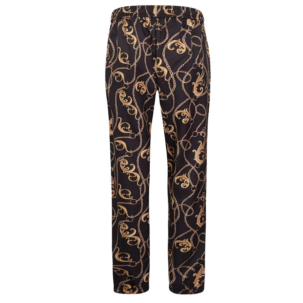 Pro Standard Women's New York Yankees Loyal/Royal Woven Pants-Black - BLACK/GOLD