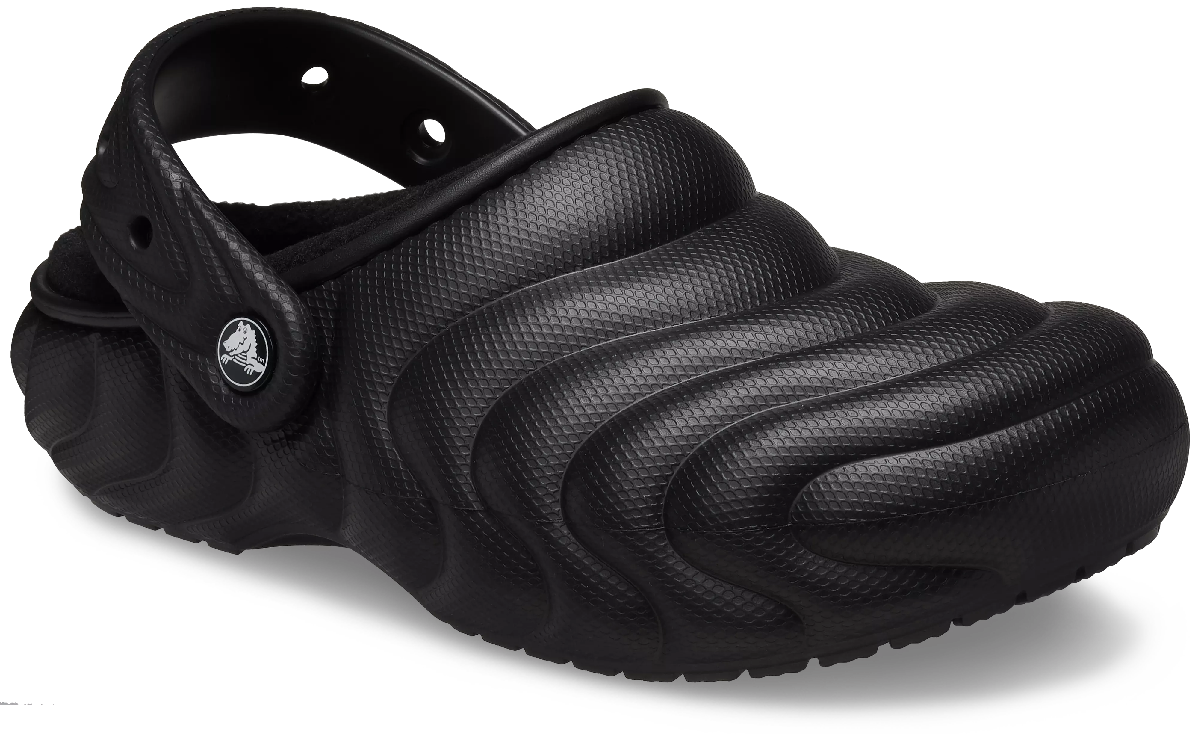 Crocs Classic Lined Overpuff "Black" Unisex Clog - BLACK