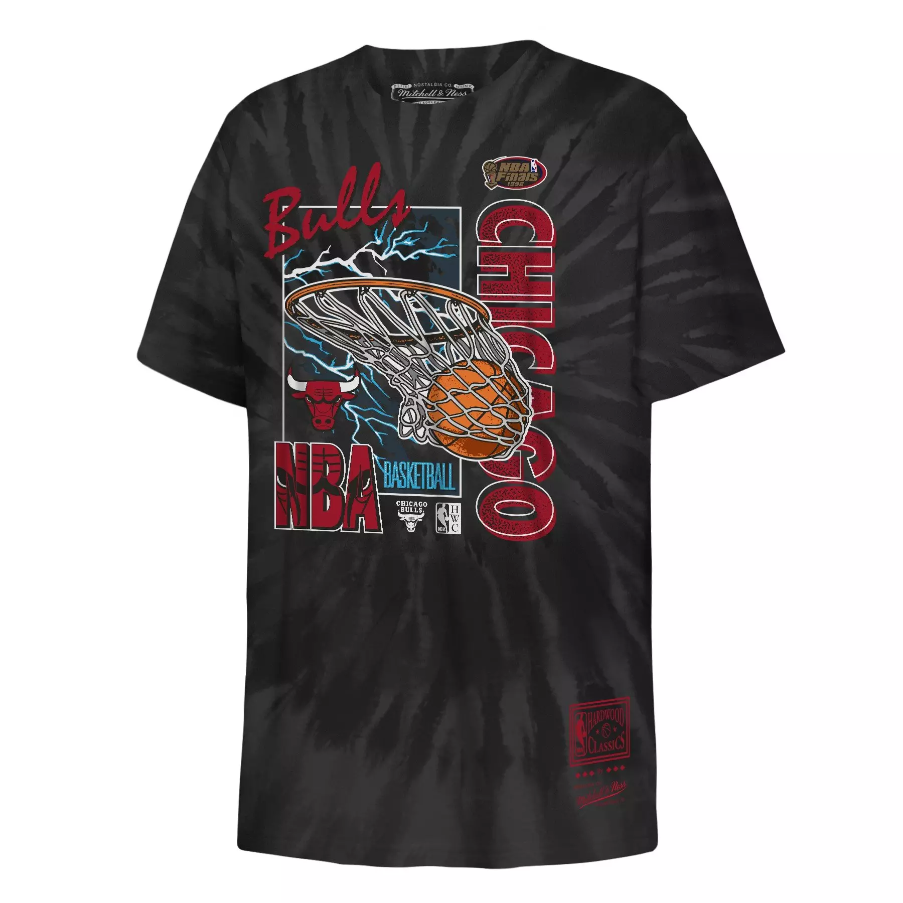Genuine Stuff Big Boys' Chicago Bulls Basketball Tee-Black - BLACK
