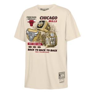Genuine Stuff Chicago Bulls Triple Rings Tee-Cream