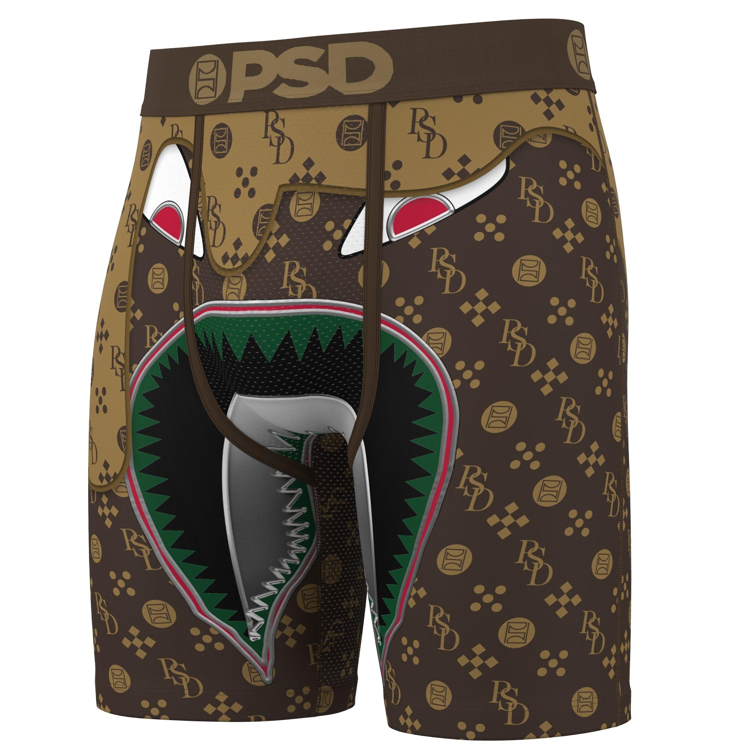 PSD Men's Warface Luxe Drip Underwear - BROWN Thumbnail View 3