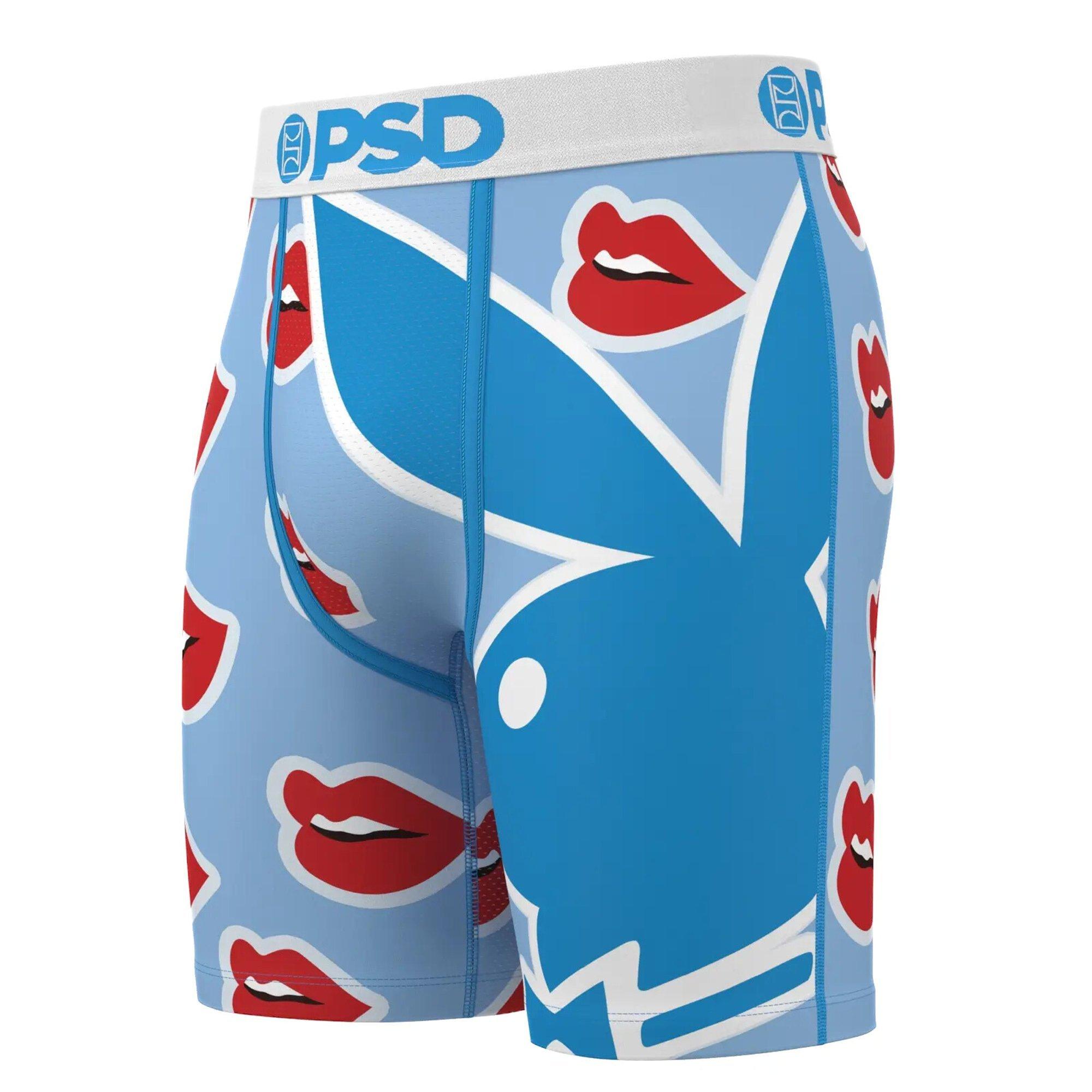 PSD Men's Playboy Lips Underwear - BLUE Thumbnail View 3