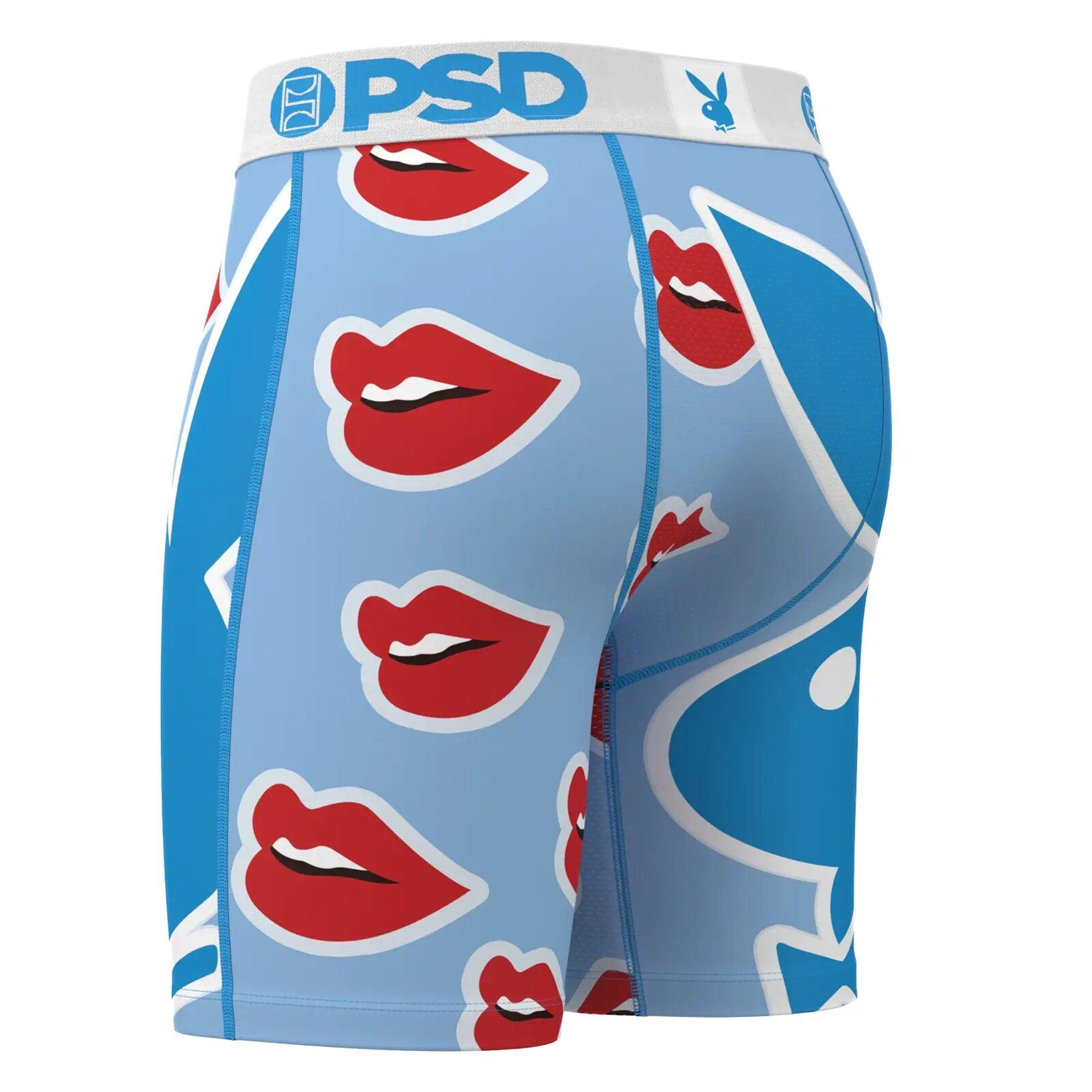PSD Men's Playboy Lips Underwear - BLUE Thumbnail View 4