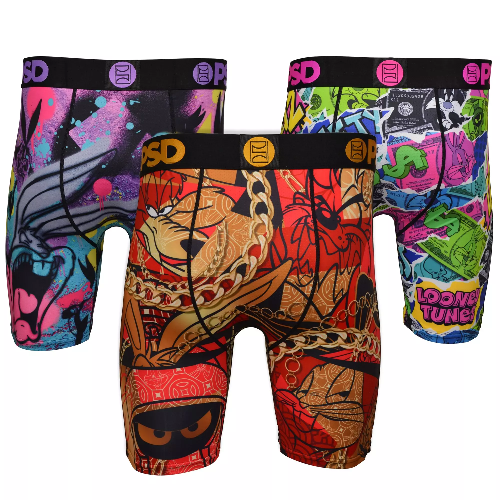 PSD Men's Looney Tunes Lifestyle Underwear-3PK - MULTI-COLOR