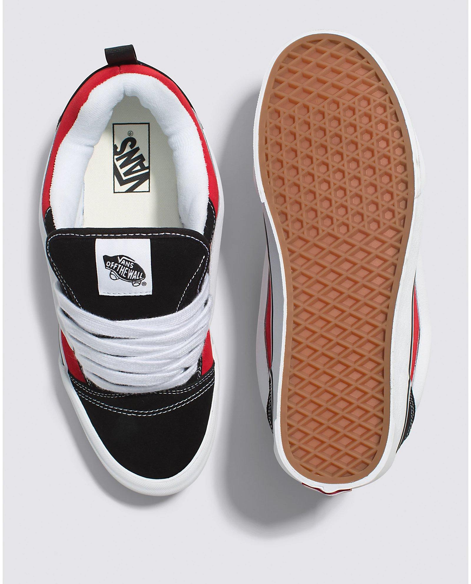 Vans Knu Skool "Red/Black/White" Unisex Shoe - RED/BLACK/WHITE Thumbnail View 4