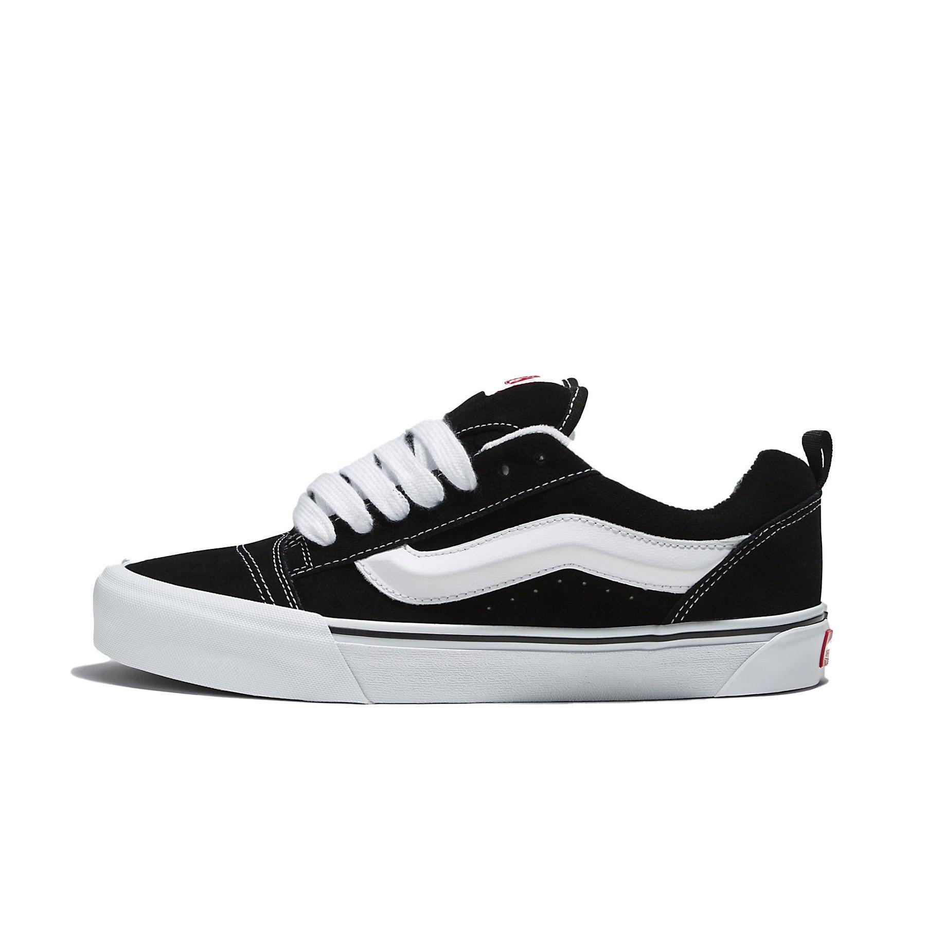 Vans Knu Skool Unisex Suede Low-Top Shoes - Black/White display picture 2