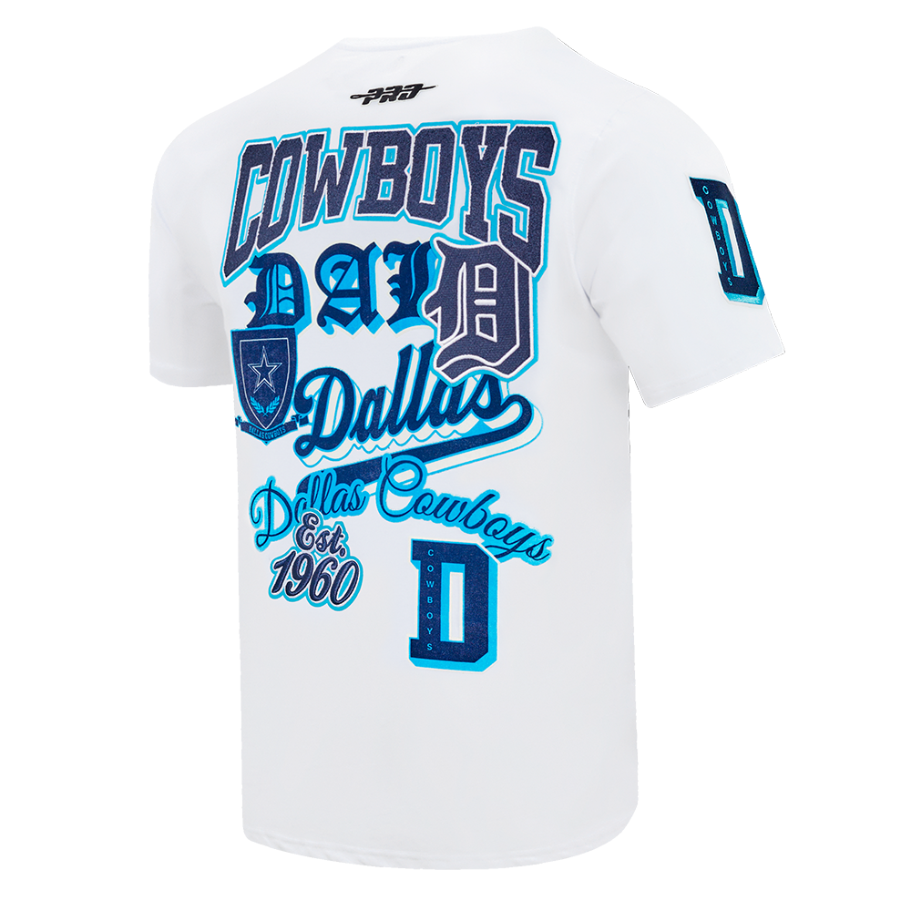 Pro Standard Men's Dallas Cowboys Logo Tee - WHITE Thumbnail View 4