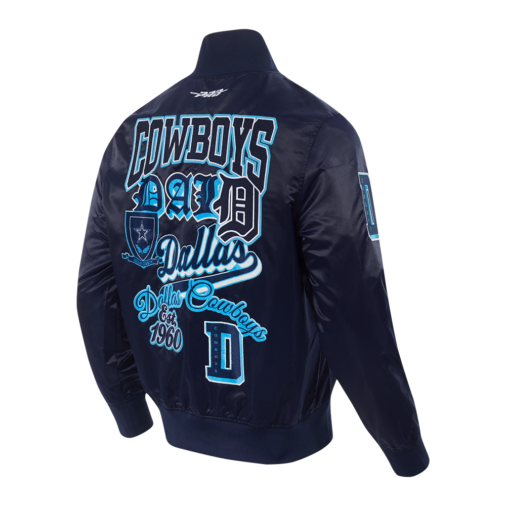 Pro Standard Men's Dallas Cowboys Logo Jacket - BLUE Thumbnail View 4