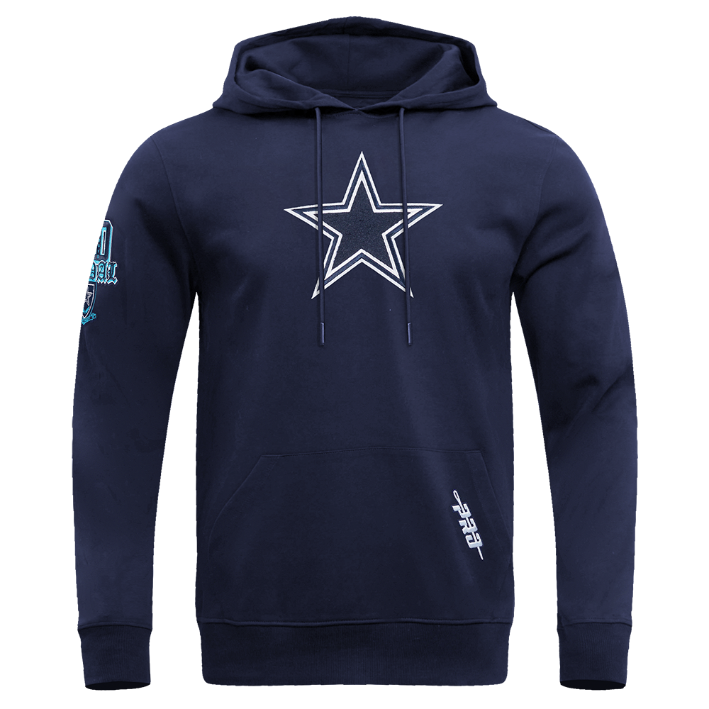 Pro Standard Men's Dallas Cowboys Logo Pullover Hoodie - BLUE Thumbnail View 1