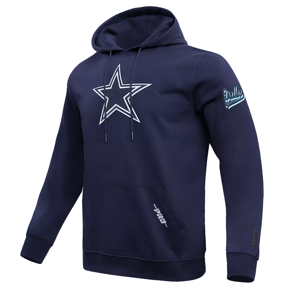 Pro Standard Men's Dallas Cowboys Logo Pullover Hoodie - BLUE