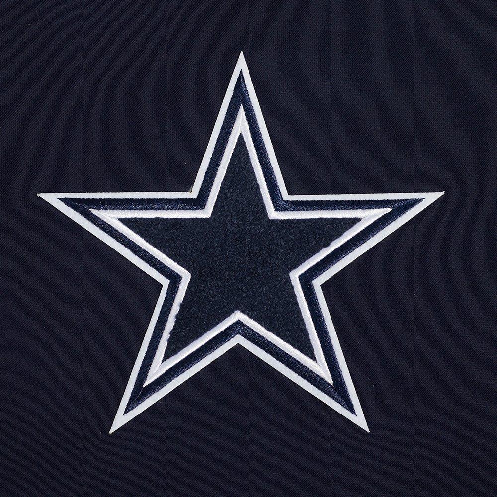 Pro Standard Men's Dallas Cowboys Logo Pullover Hoodie - BLUE Thumbnail View 5