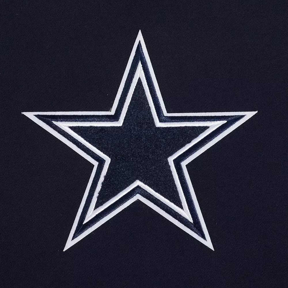 Pro Standard Men's Dallas Cowboys Logo Pullover Hoodie - BLUE