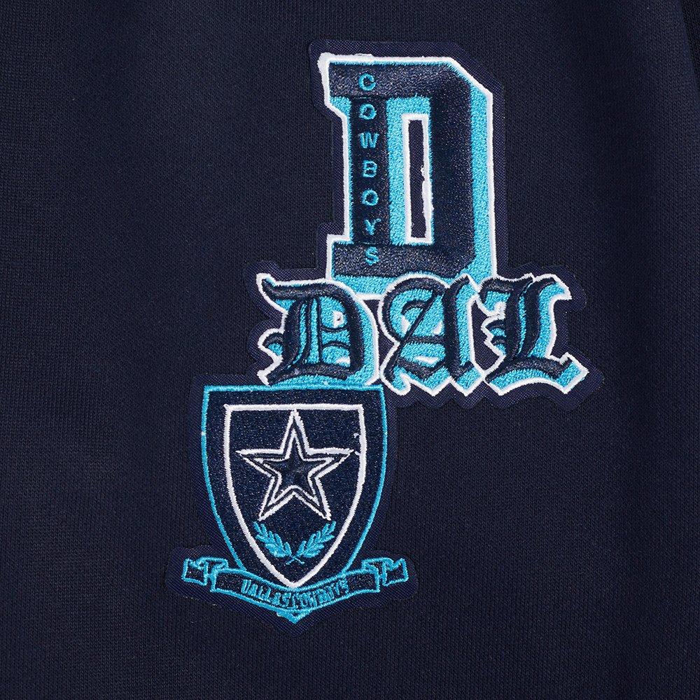 Pro Standard Men's Dallas Cowboys Logo Pullover Hoodie - BLUE Thumbnail View 6