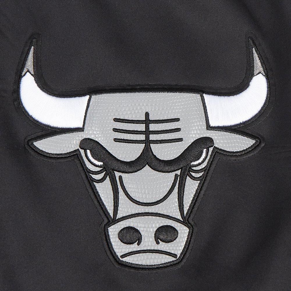 Pro Standard Men's Chicago Bulls Retro AJ 12 "Wolf Grey" Track Jacket-Black - BLACK/GREY Thumbnail View 5