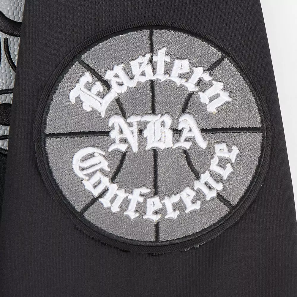 Pro Standard Men's Chicago Bulls Retro AJ 12 "Wolf Grey" Track Jacket-Black - BLACK/GREY