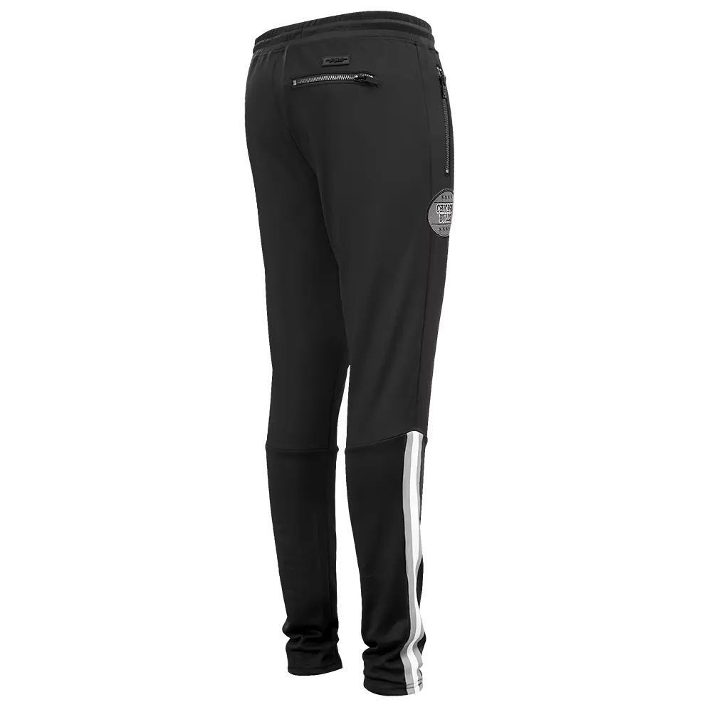 Pro Standard Men's Chicago Bulls Retro AJ 12 "Wolf Grey" Track Pants-Black - BLACK/GREY