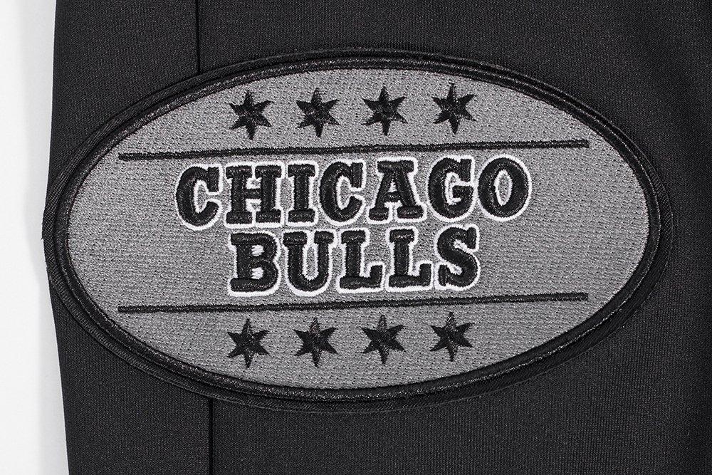 Pro Standard Men's Chicago Bulls Retro AJ 12 "Wolf Grey" Track Pants-Black - BLACK/GREY Thumbnail View 4