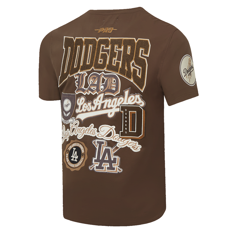 Pro Standard Dodgers Logo Tee-Brown - BROWN Thumbnail View 6