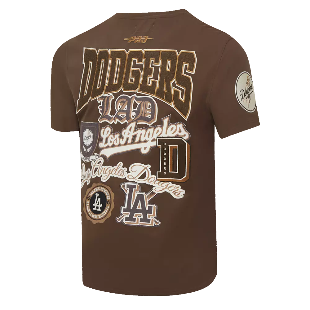 Pro Standard Dodgers Logo Tee-Brown - BROWN