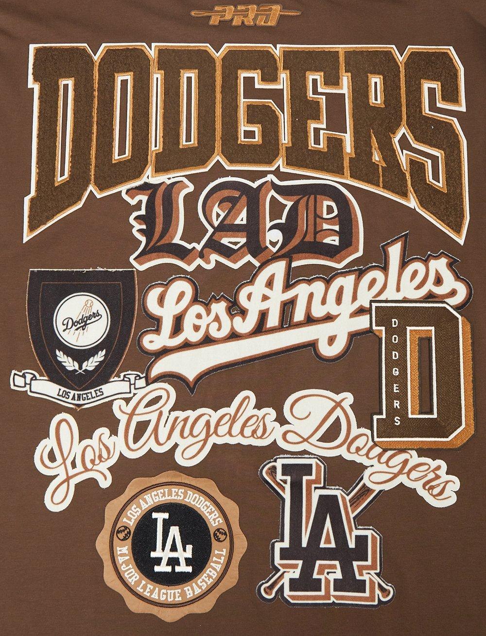 Pro Standard Dodgers Logo Tee-Brown - BROWN Thumbnail View 5