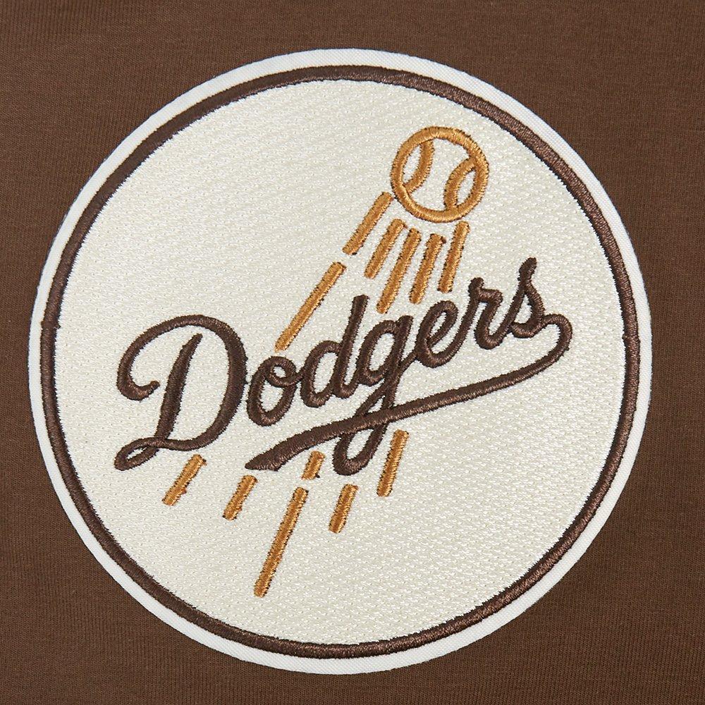 Pro Standard Dodgers Logo Tee-Brown - BROWN Thumbnail View 4