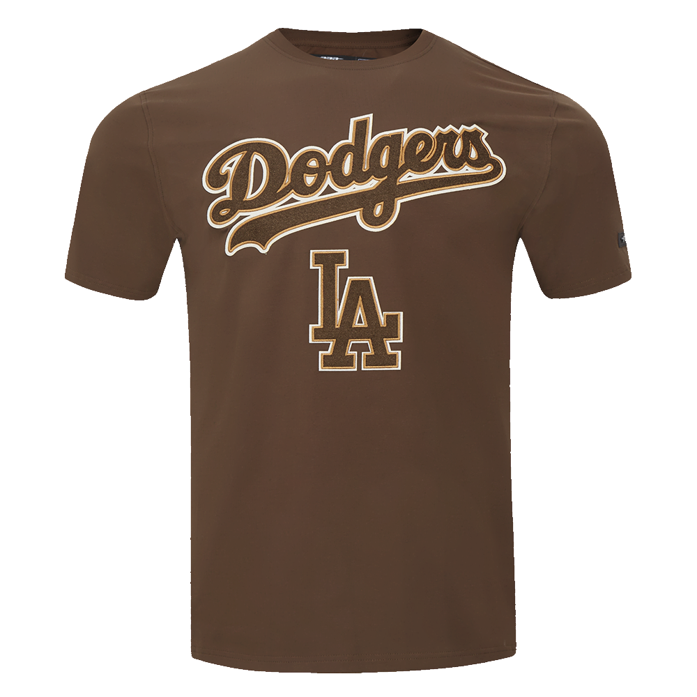 Pro Standard Dodgers Logo Tee-Brown - BROWN Thumbnail View 1