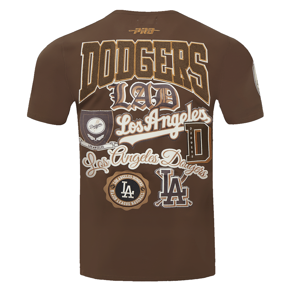 Pro Standard Dodgers Logo Tee-Brown - BROWN Thumbnail View 2