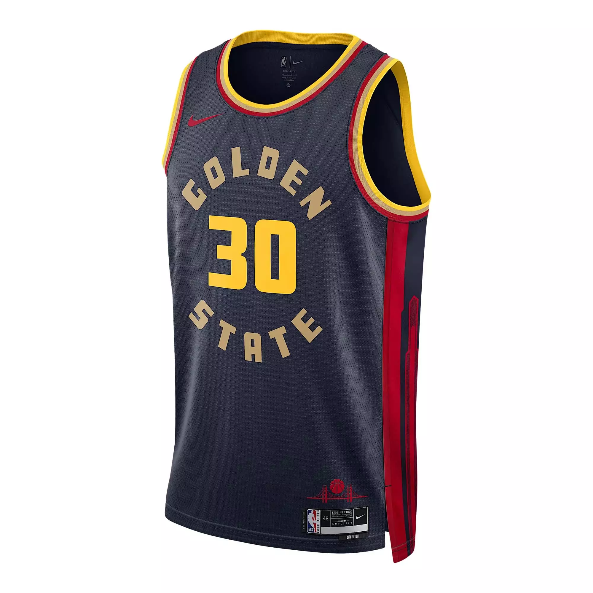 Nike Golden State Warriors 2024 Steph Curry City Edition Jersey-Blue - BLUE